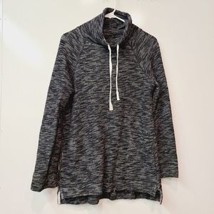 J Crew Sweater Turtleneck Tunic Sweatshirt Heather Gray XXS / XS